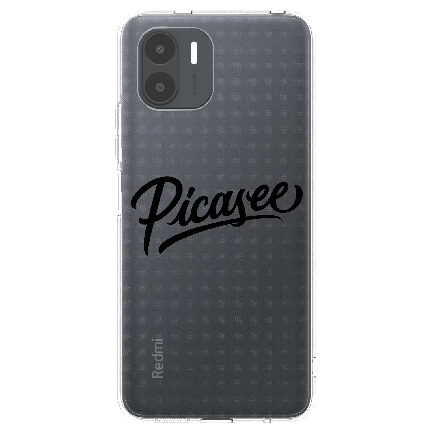 Picasee silikónový prehľadný obal pre Xiaomi Redmi A2 - Picasee - old logo - black