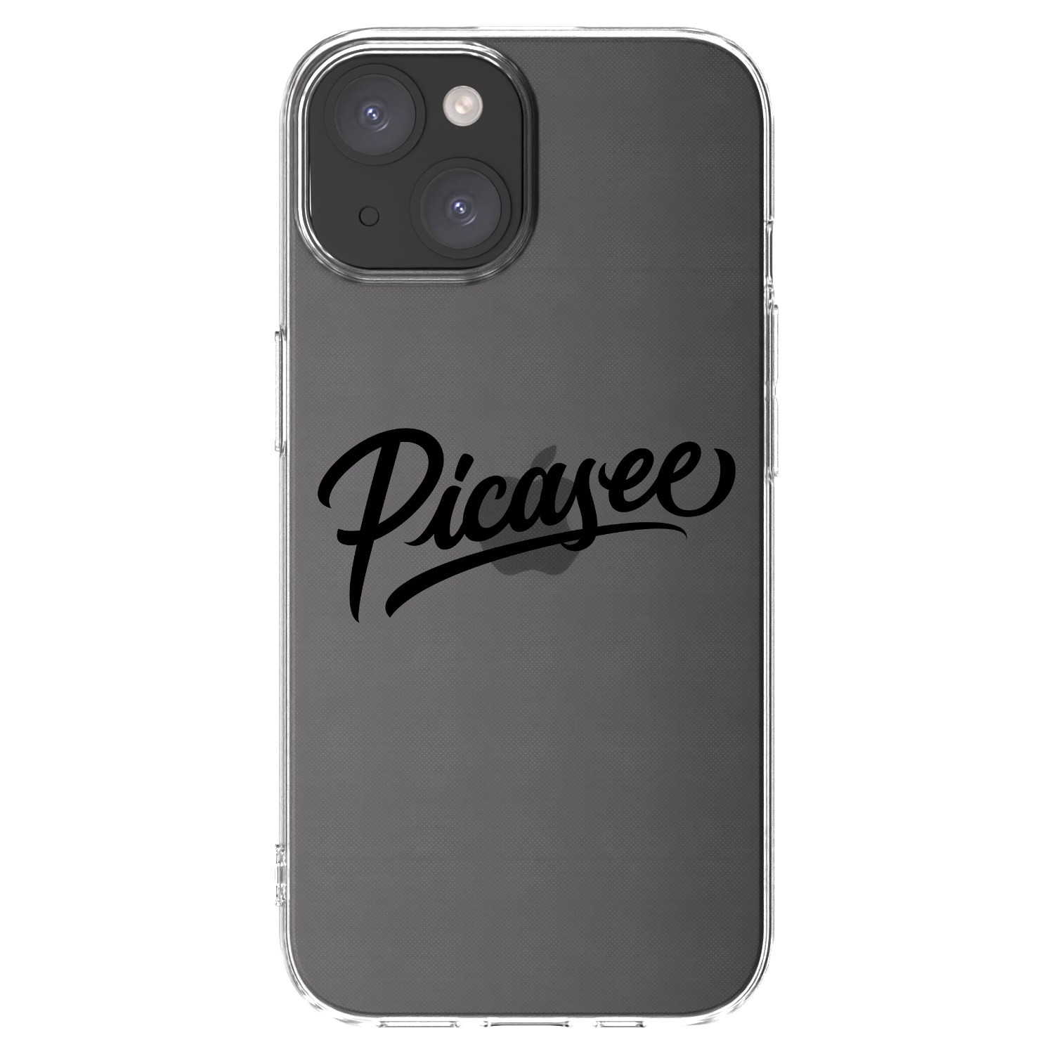 Silikónový prehľadný obal pre Apple iPhone 15 - Picasee - old logo - black