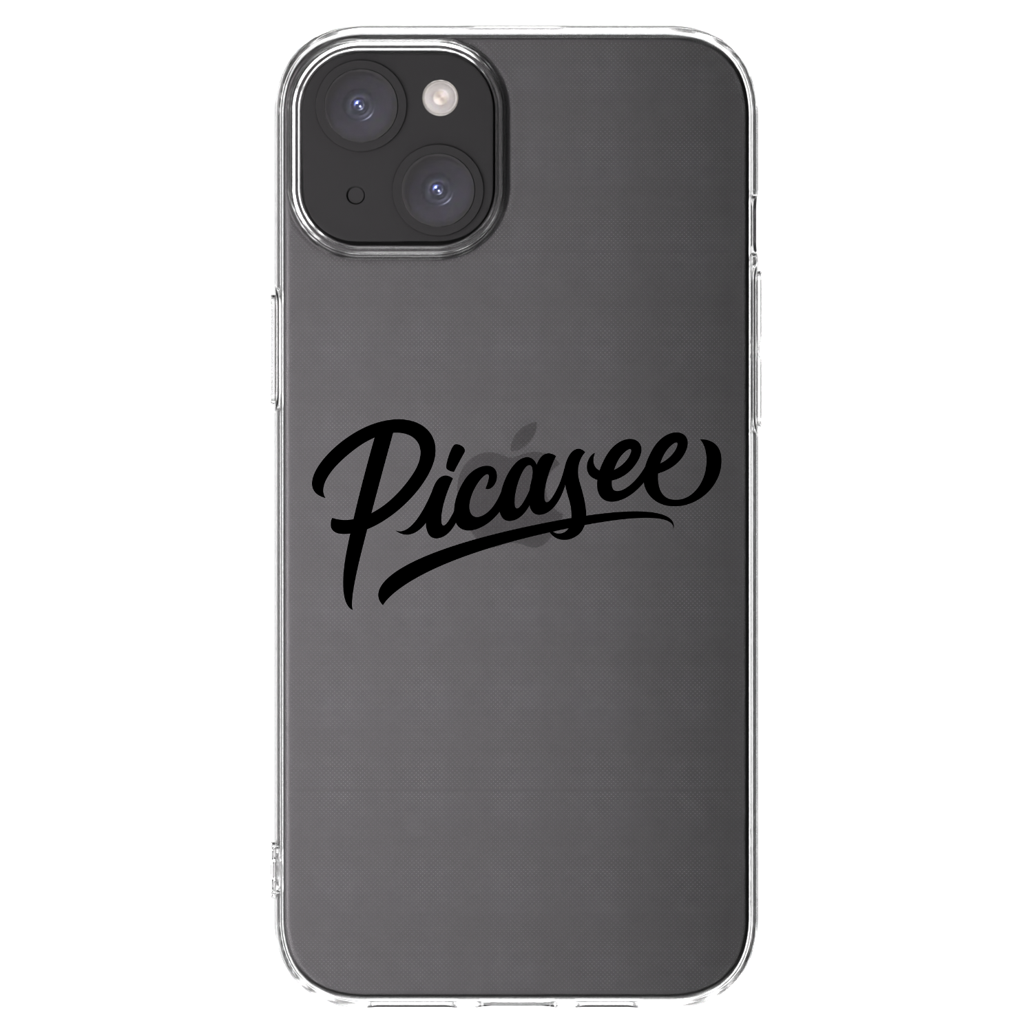 Picasee silikónový prehľadný obal pre Apple iPhone 15 Plus - Picasee - old logo - black