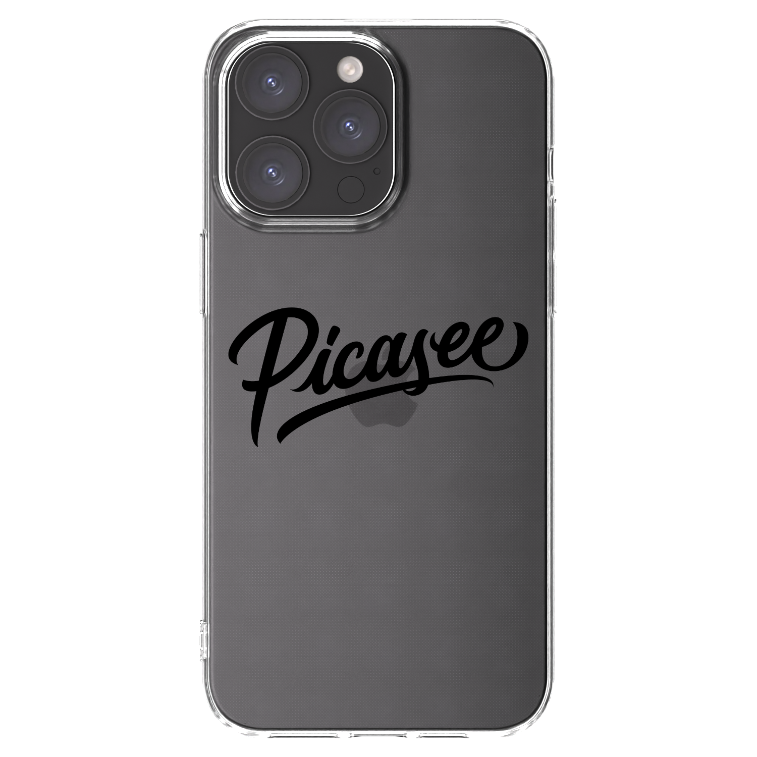 Picasee silikónový prehľadný obal pre Apple iPhone 15 Pro Max - Picasee - old logo - black