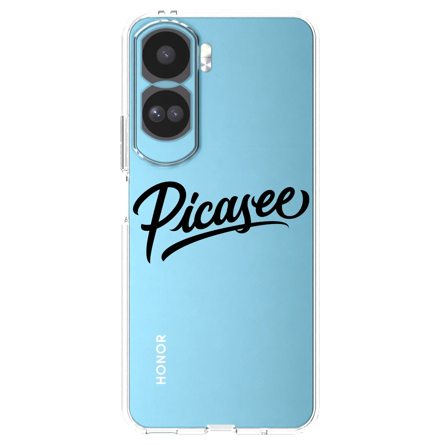 Picasee silikónový prehľadný obal pre Honor 90 Lite 5G - Picasee - old logo - black