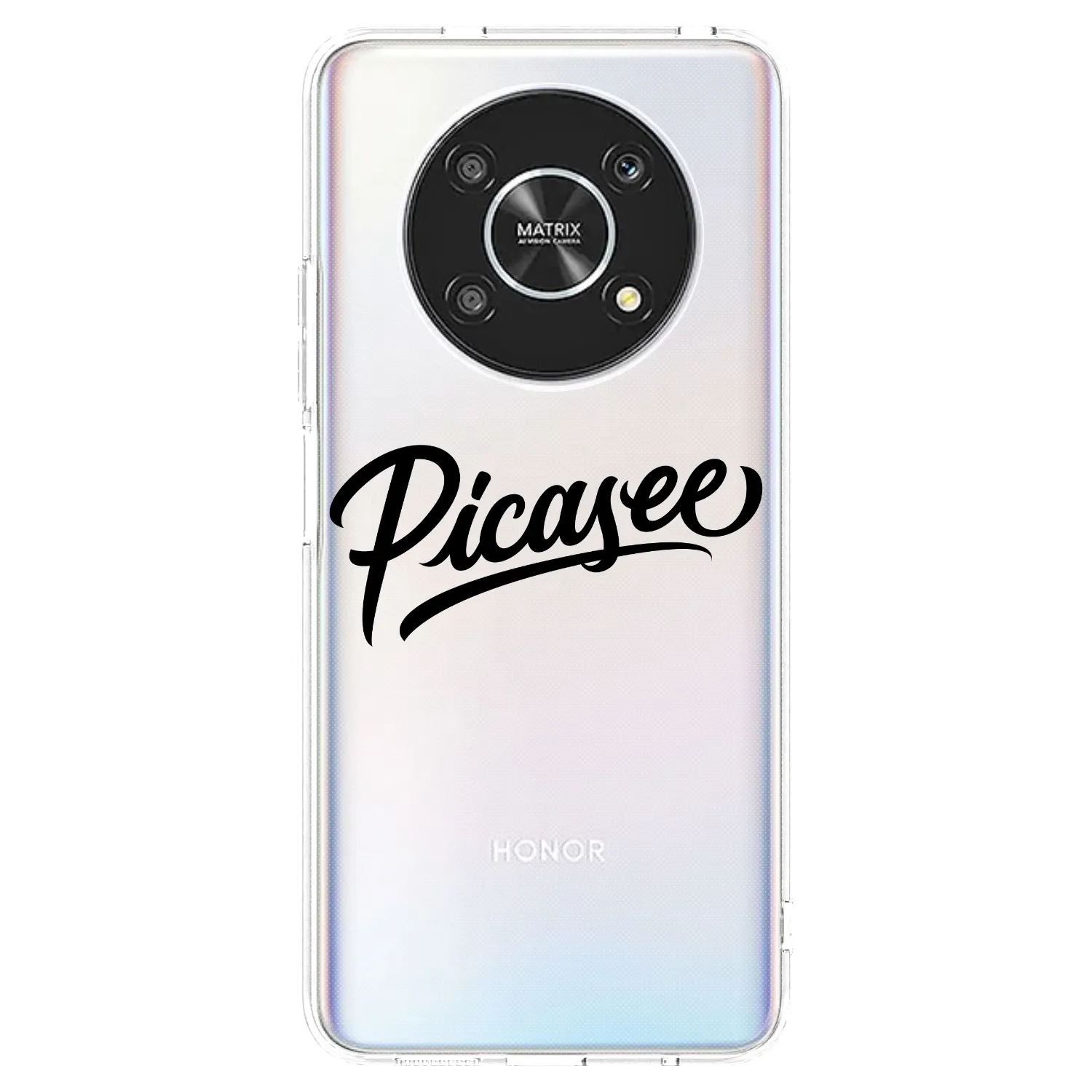 Picasee silikónový prehľadný obal pre Honor Magic4 Lite 5G - Picasee - old logo - black