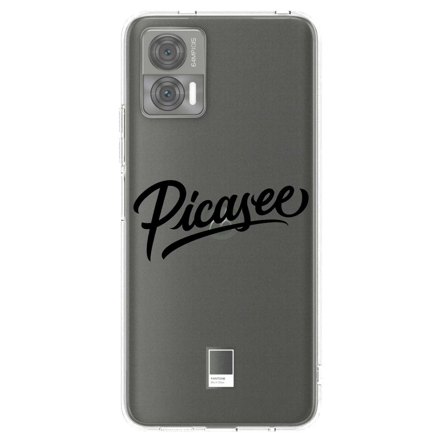 Picasee silikónový prehľadný obal pre Motorola Edge 30 Neo - Picasee - old logo - black
