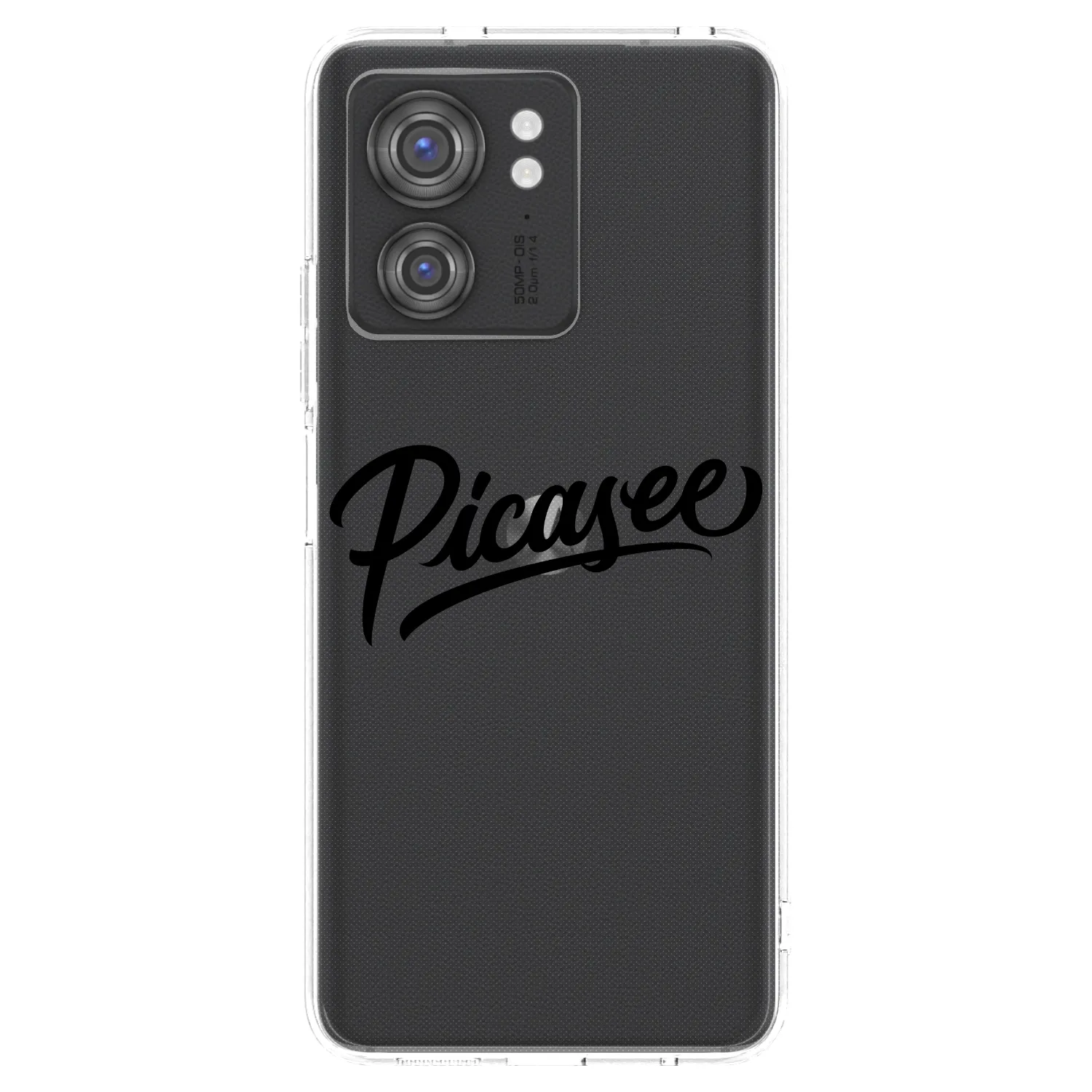 Picasee silikónový prehľadný obal pre Motorola Edge 40 - Picasee - old logo - black