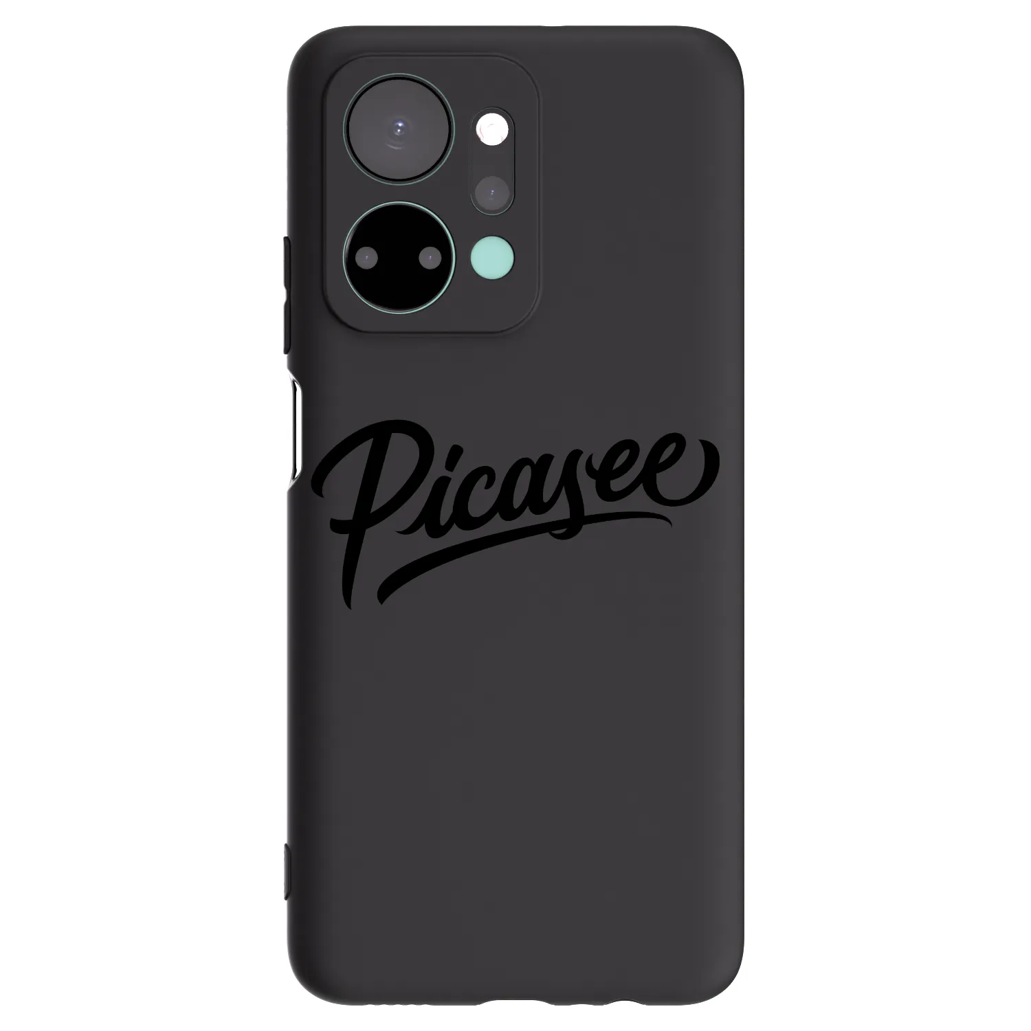 Picasee silikónový čierny obal pre Honor X7a - Picasee - old logo - black