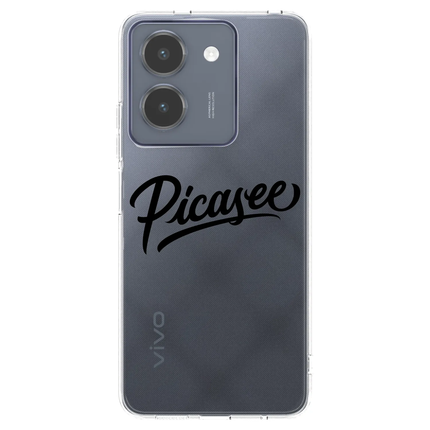 Picasee silikónový prehľadný obal pre Vivo Y36 4G - Picasee - old logo - black