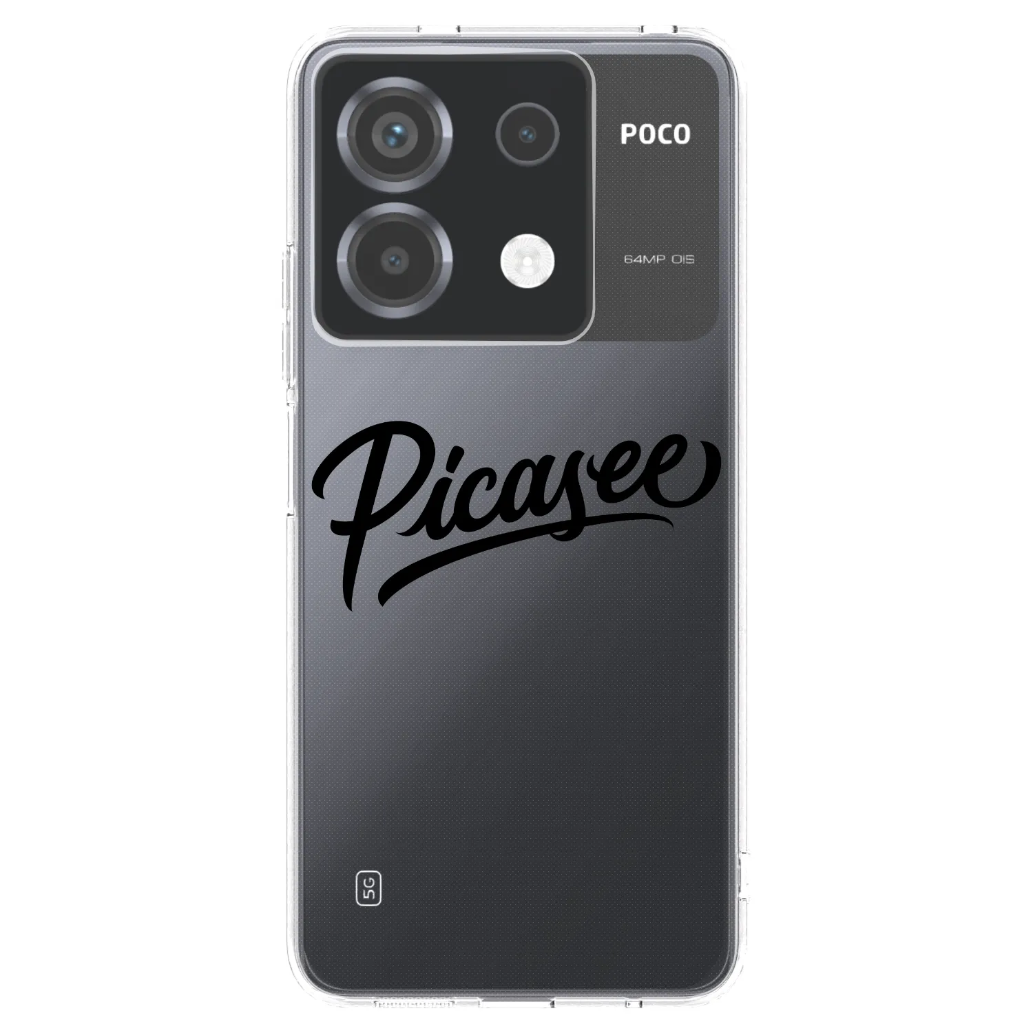 Picasee silikónový prehľadný obal pre Xiaomi Poco X6 - Picasee - old logo - black