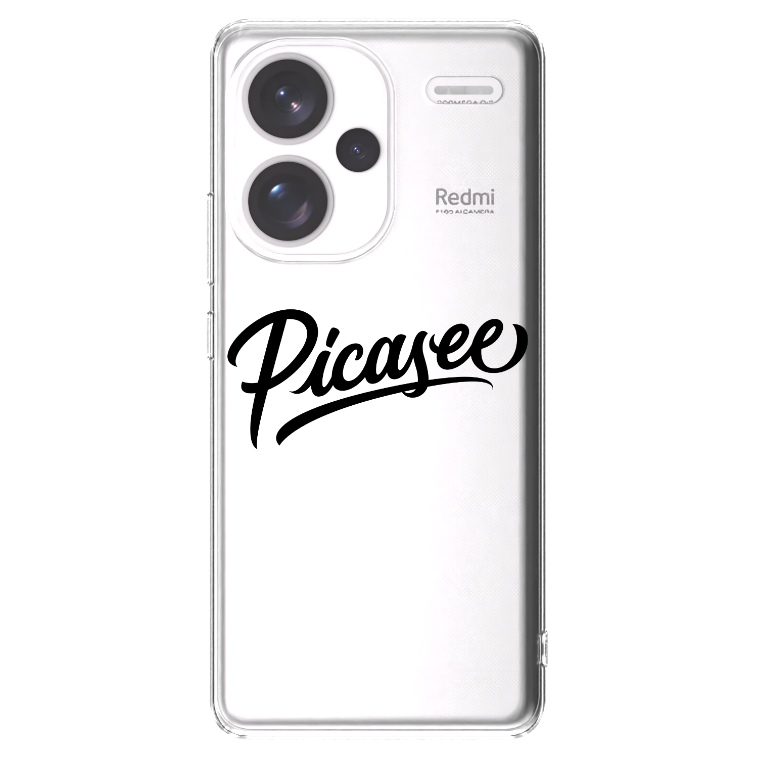 Picasee silikónový prehľadný obal pre Xiaomi Redmi Note 13 Pro+ 5G - Picasee - old logo - black