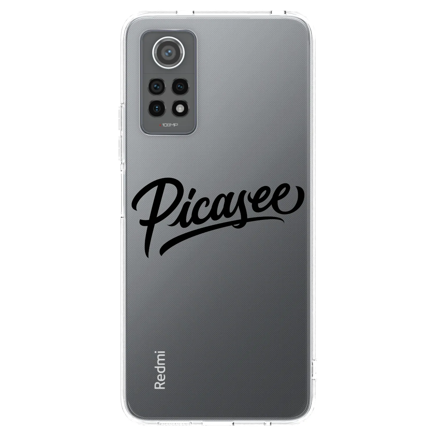Picasee silikónový prehľadný obal pre Xiaomi Redmi Note 12 Pro 4G - Picasee - old logo - black