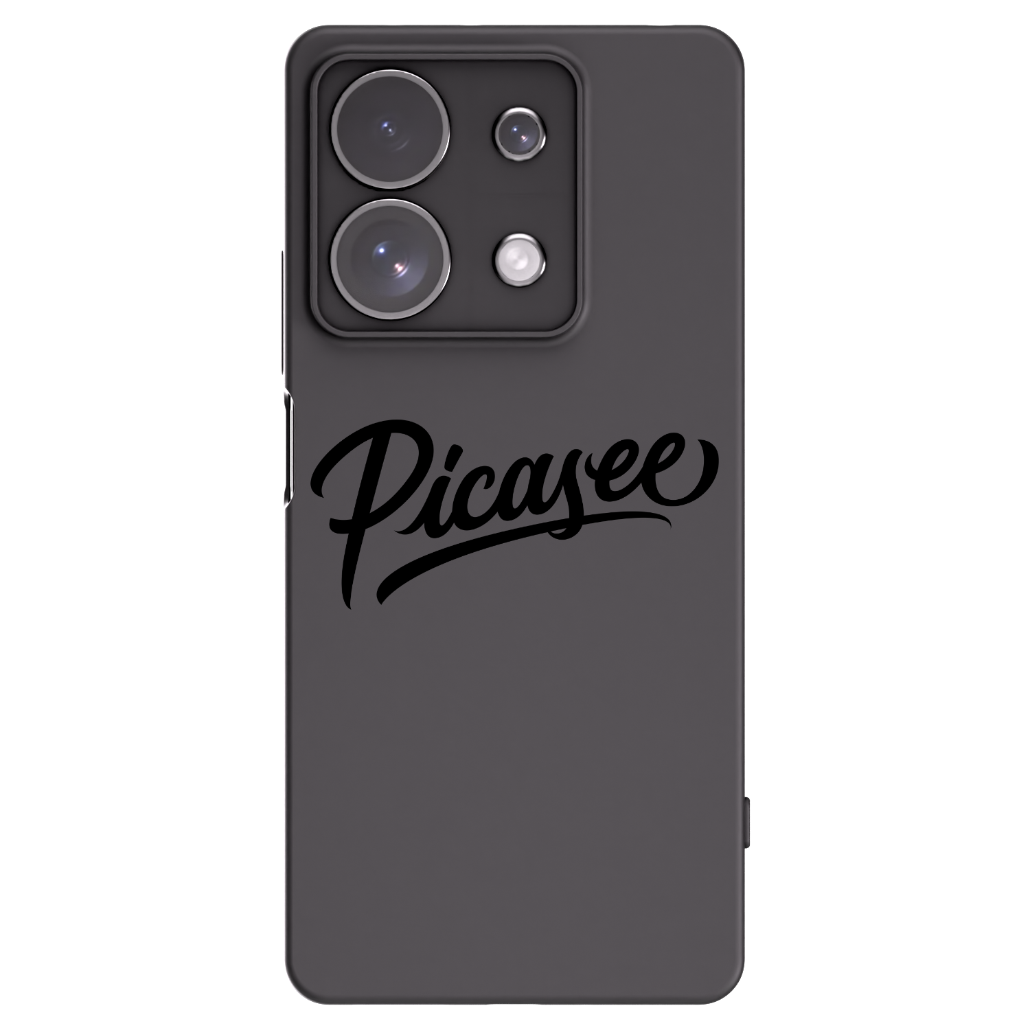 Silikónový čierny obal pre Xiaomi Redmi Note 13 Pro 4G - Picasee - old logo - black