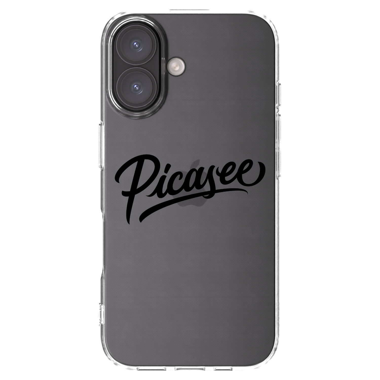 Picasee silikónový prehľadný obal pre Apple iPhone 16 - Picasee - old logo - black