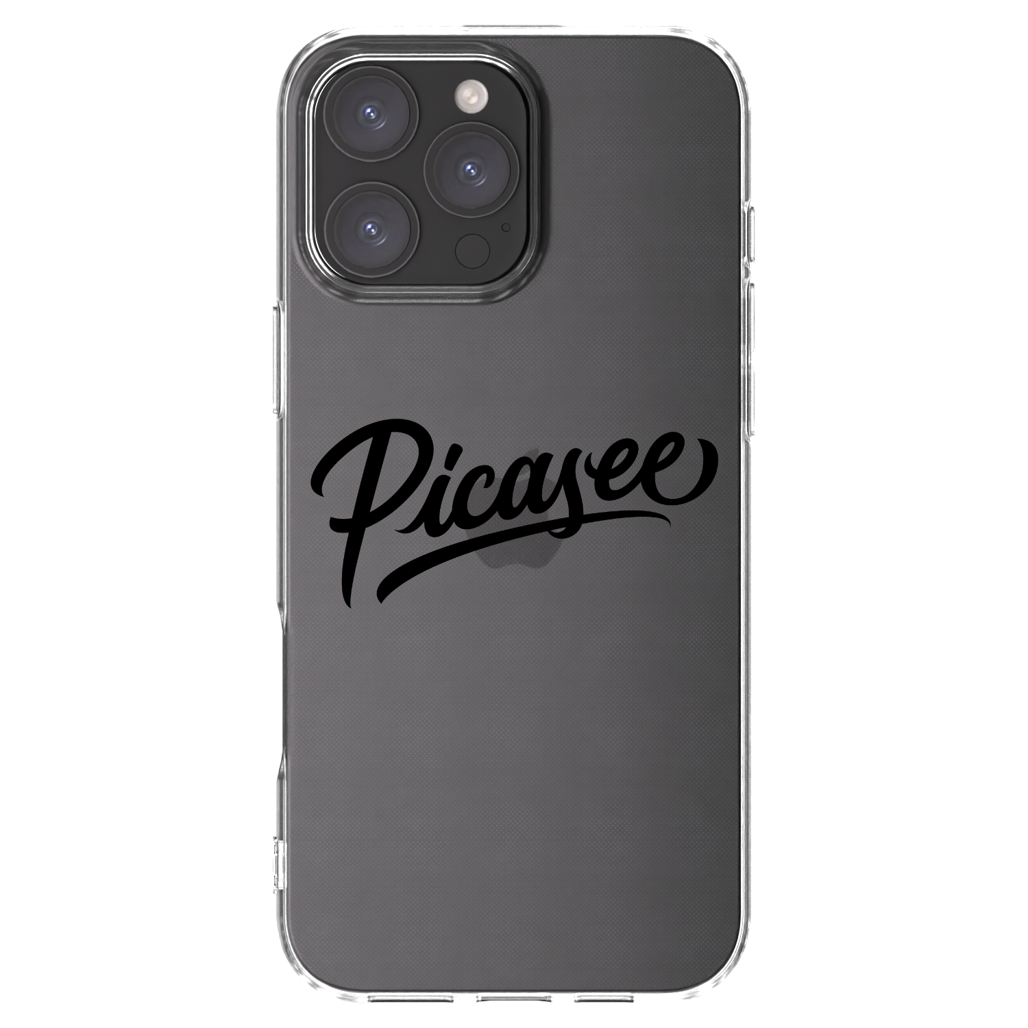 Picasee silikónový prehľadný obal pre Apple iPhone 16 Pro Max - Picasee - old logo - black