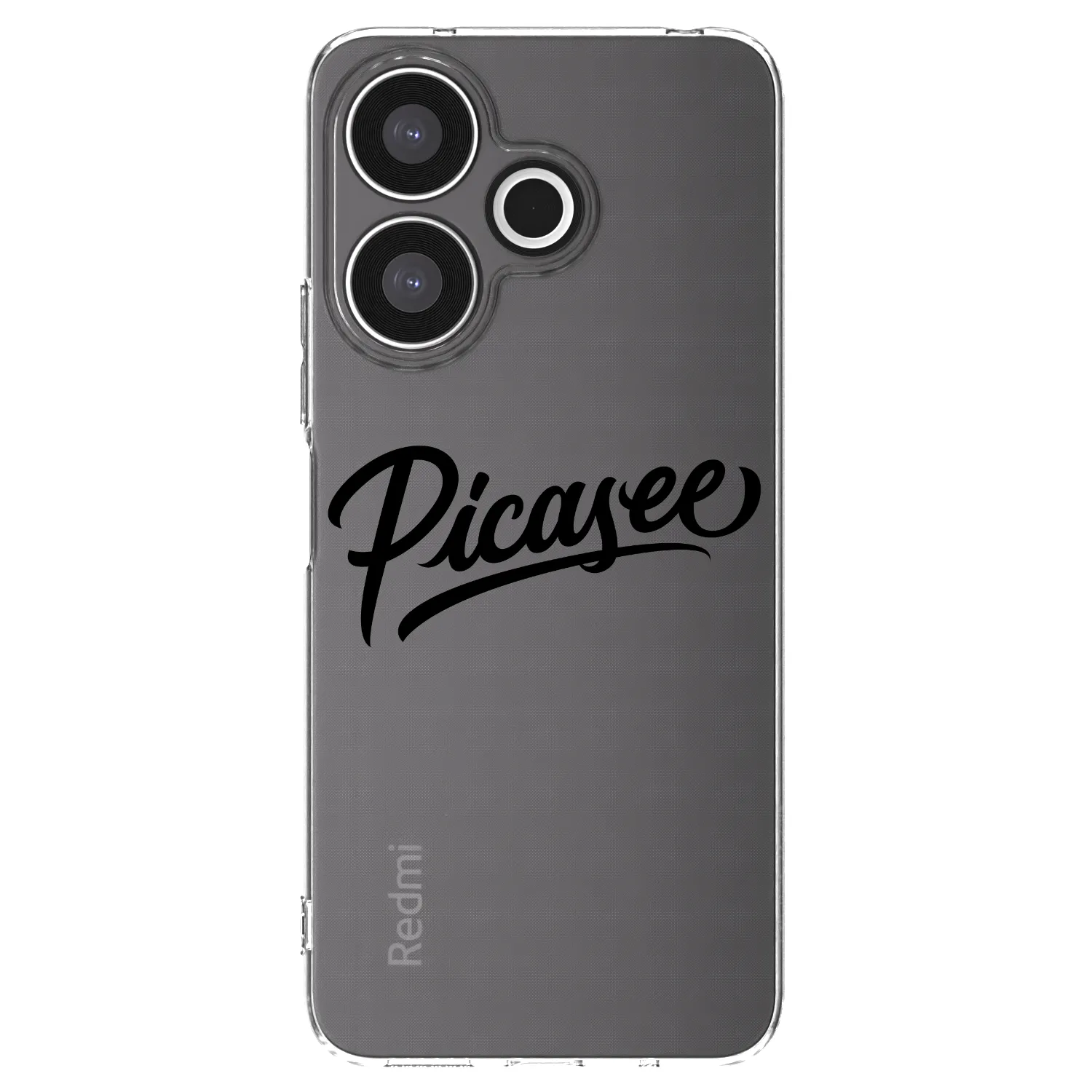 Silikónový prehľadný obal pre Xiaomi Redmi 13 4G - Picasee - old logo - black
