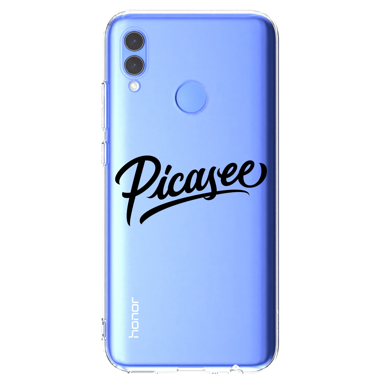 Picasee silikónový prehľadný obal pre Huawei P Smart 2019 - Picasee - old logo - black