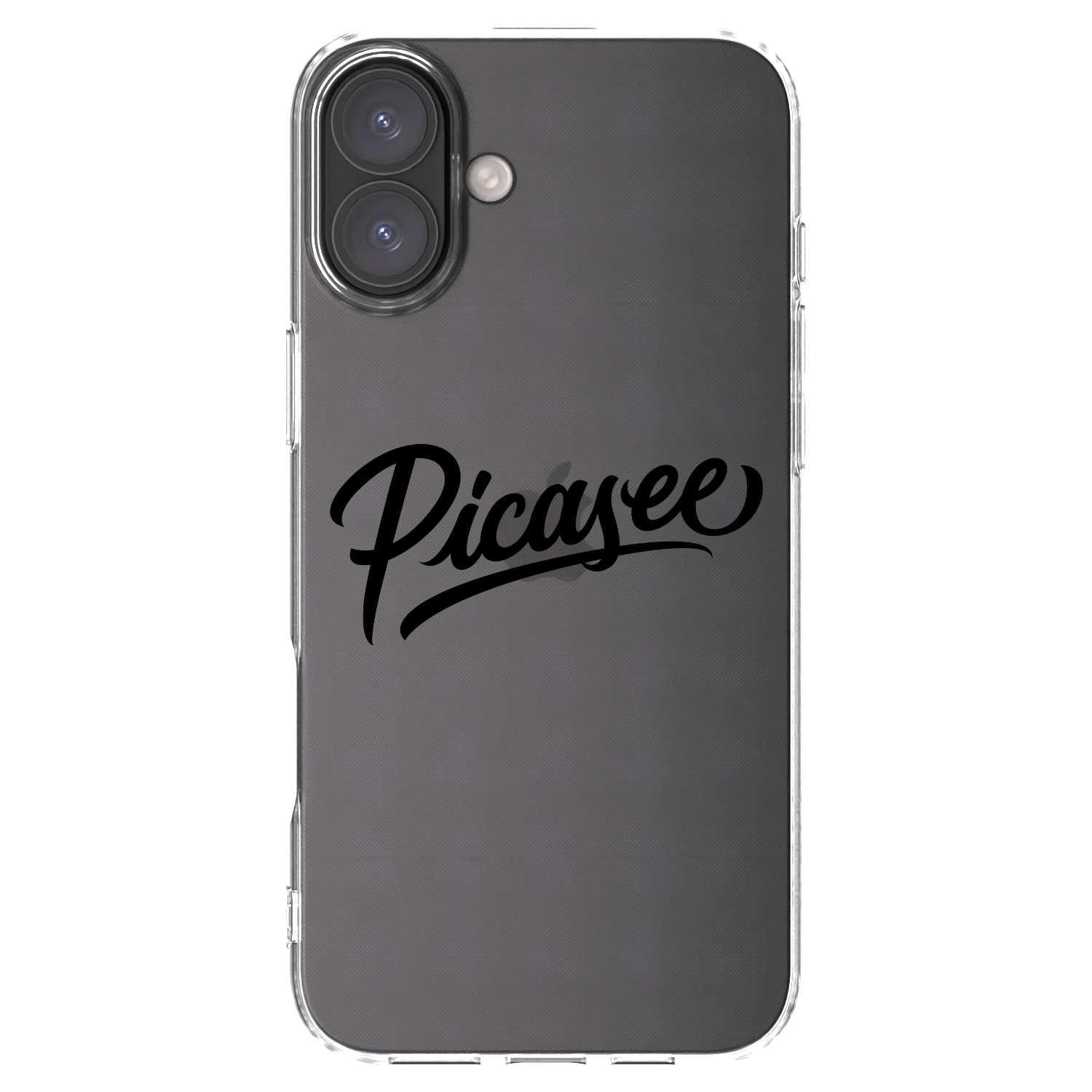 Picasee silikónový prehľadný obal pre Apple iPhone 16 Plus - Picasee - old logo - black