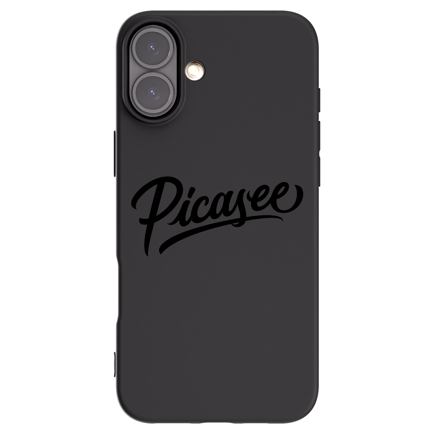 Picasee silikónový čierny obal pre Apple iPhone 16 Plus - Picasee - old logo - black