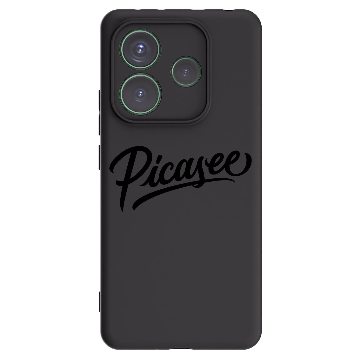 Silikónový čierny obal pre Xiaomi Redmi Note 14 5G - Picasee - old logo - black