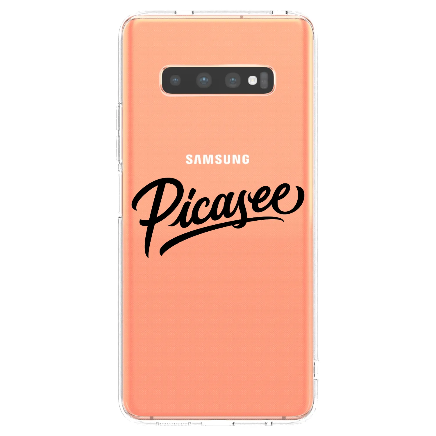 Picasee silikónový prehľadný obal pre Samsung Galaxy S10 Plus G975 - Picasee - old logo - black