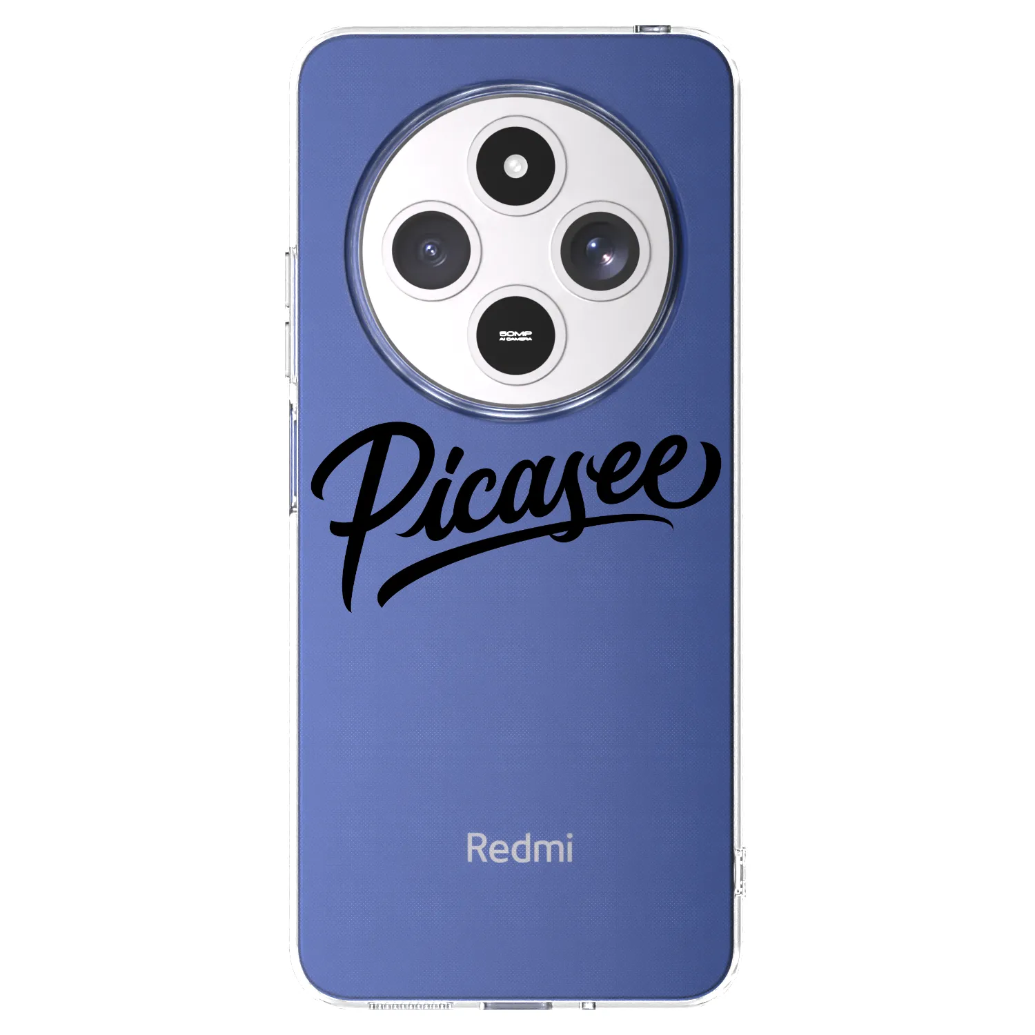 Picasee silikónový prehľadný obal pre Xiaomi Redmi 14C - Picasee - old logo - black