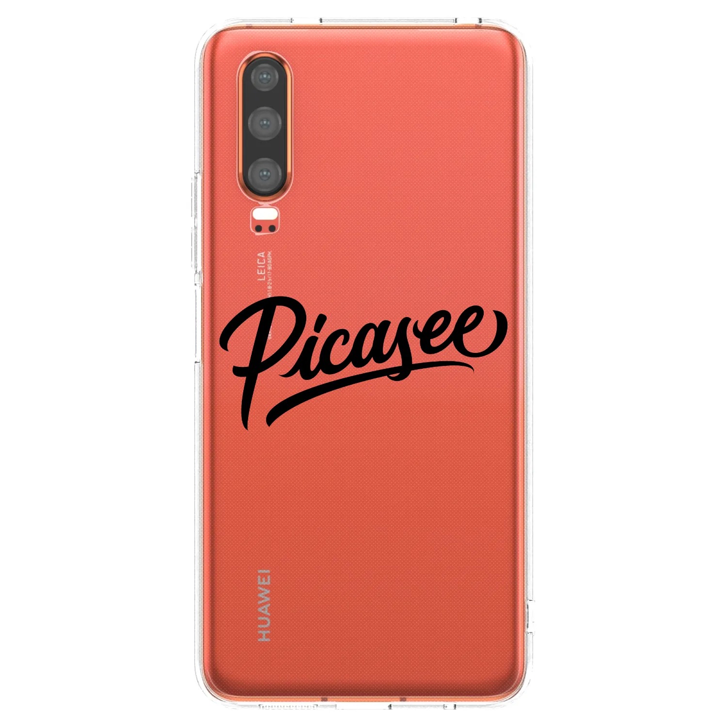 Silikónový prehľadný obal pre Huawei P30 - Picasee - old logo - black