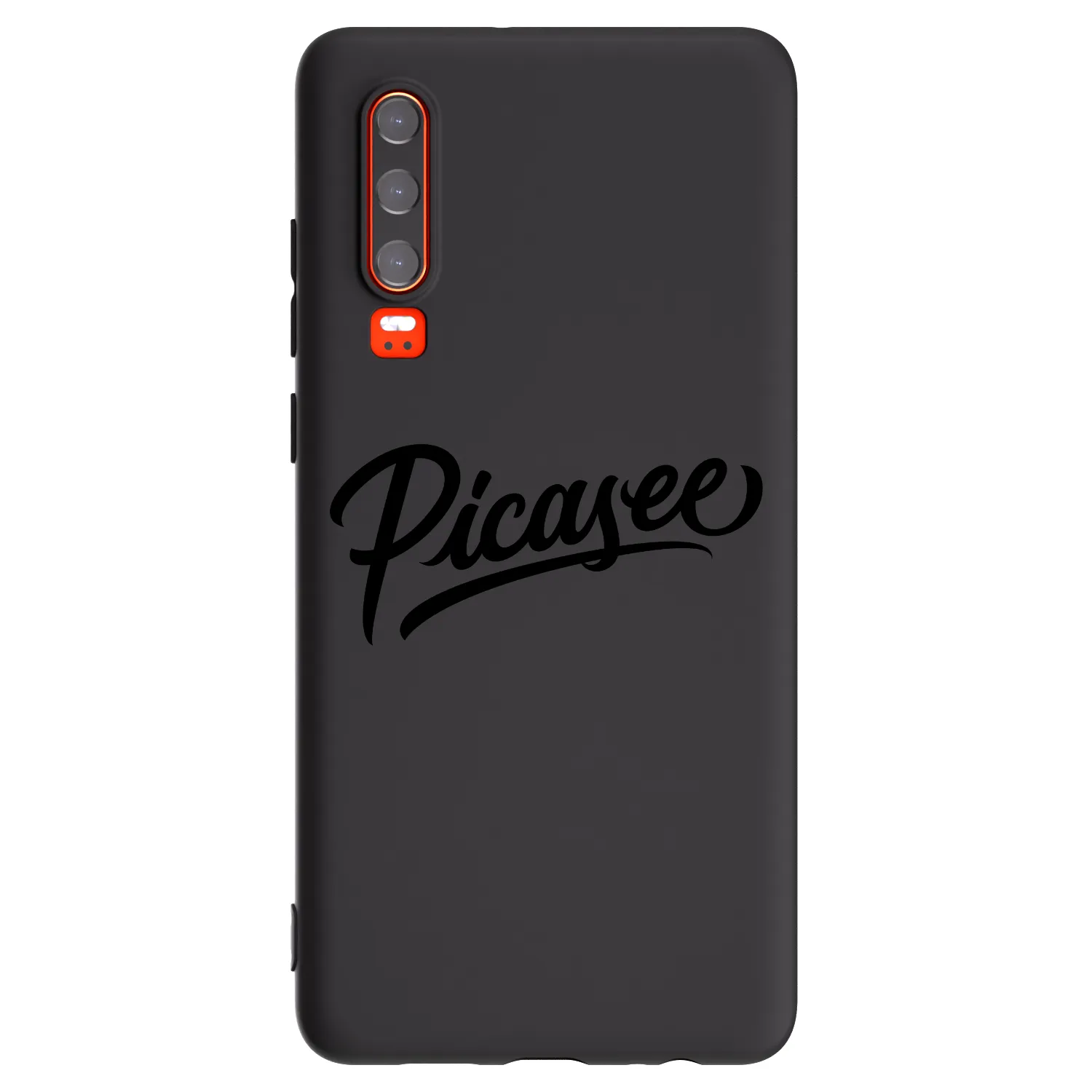 Picasee silikónový čierny obal pre Huawei P30 - Picasee - old logo - black