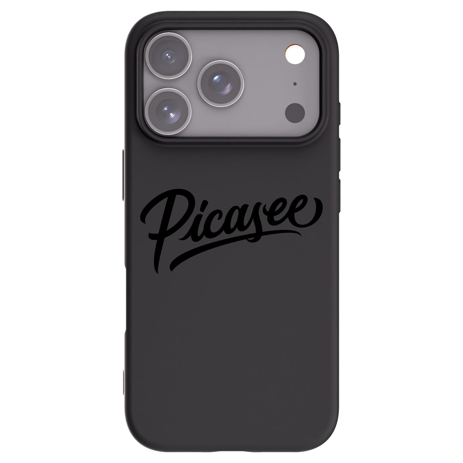 Picasee silikónový čierny obal pre Apple iPhone 17 Pro - Picasee - old logo - black