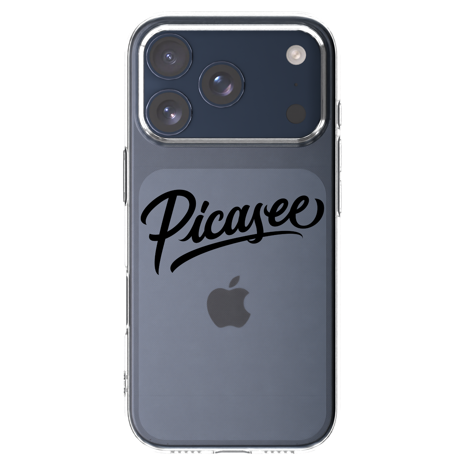 Picasee silikónový prehľadný obal pre Apple iPhone 17 Pro - Picasee - old logo - black