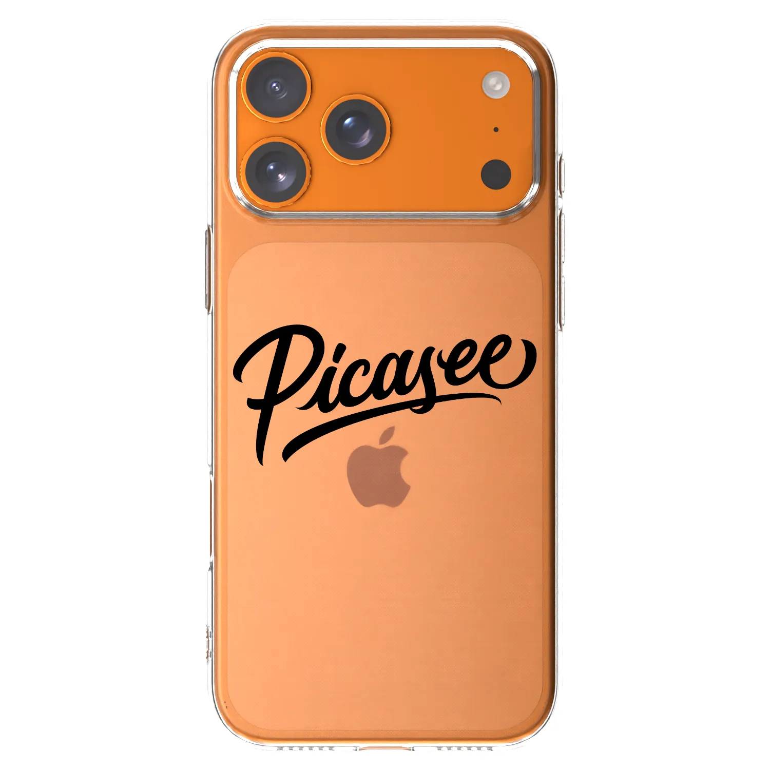 Picasee silikónový prehľadný obal pre Apple iPhone 17 Pro Max - Picasee - old logo - black