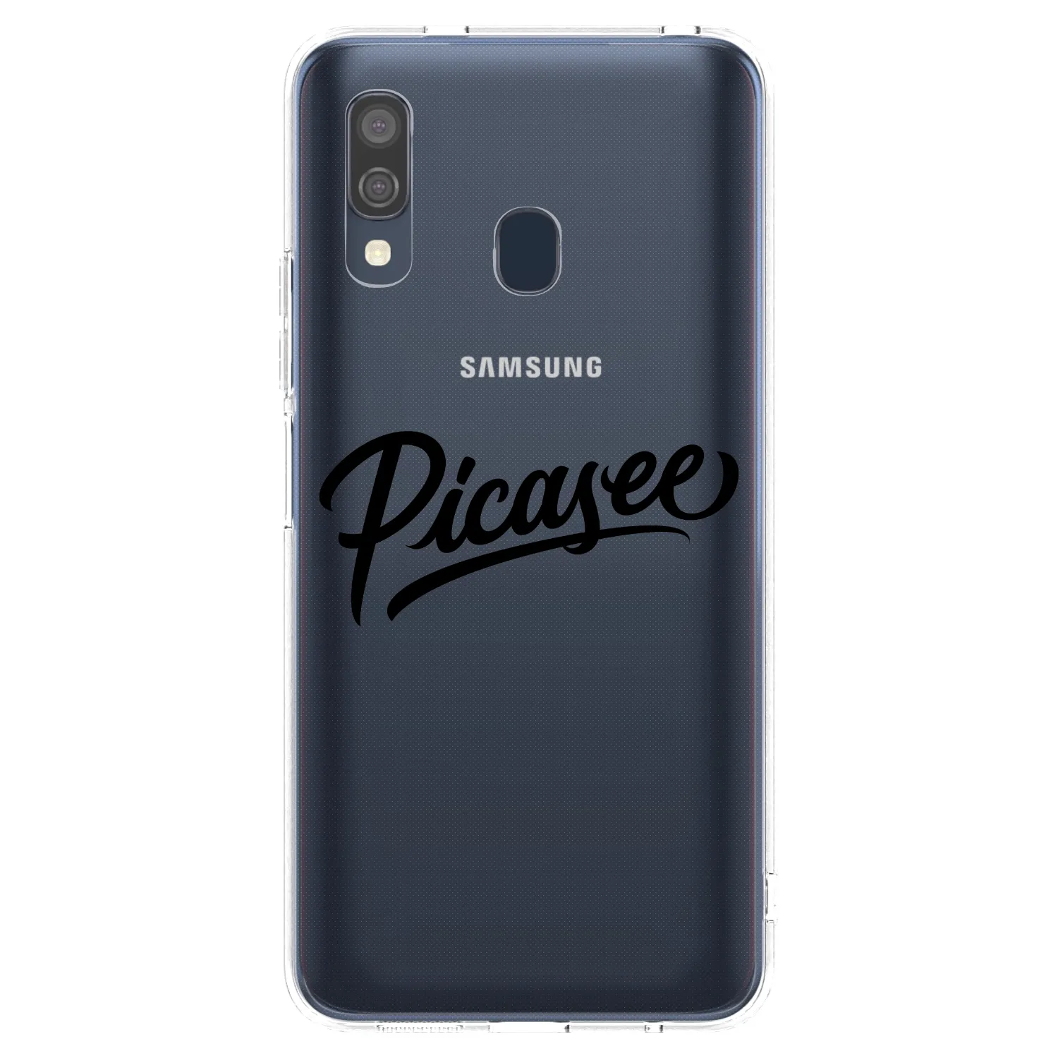Picasee silikónový prehľadný obal pre Samsung Galaxy A40 A405F - Picasee - old logo - black