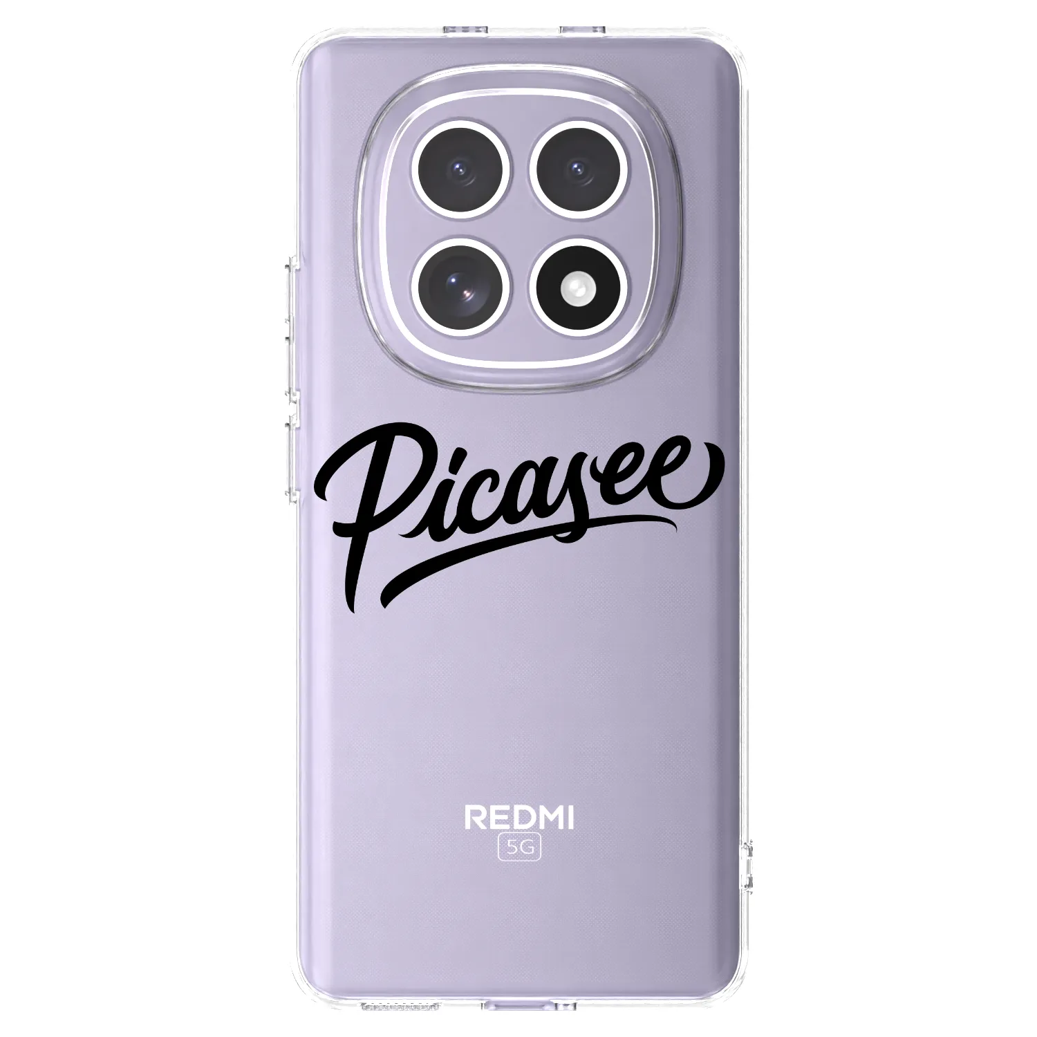 Picasee silikónový prehľadný obal pre Xiaomi Redmi Note 15 - Picasee - old logo - black