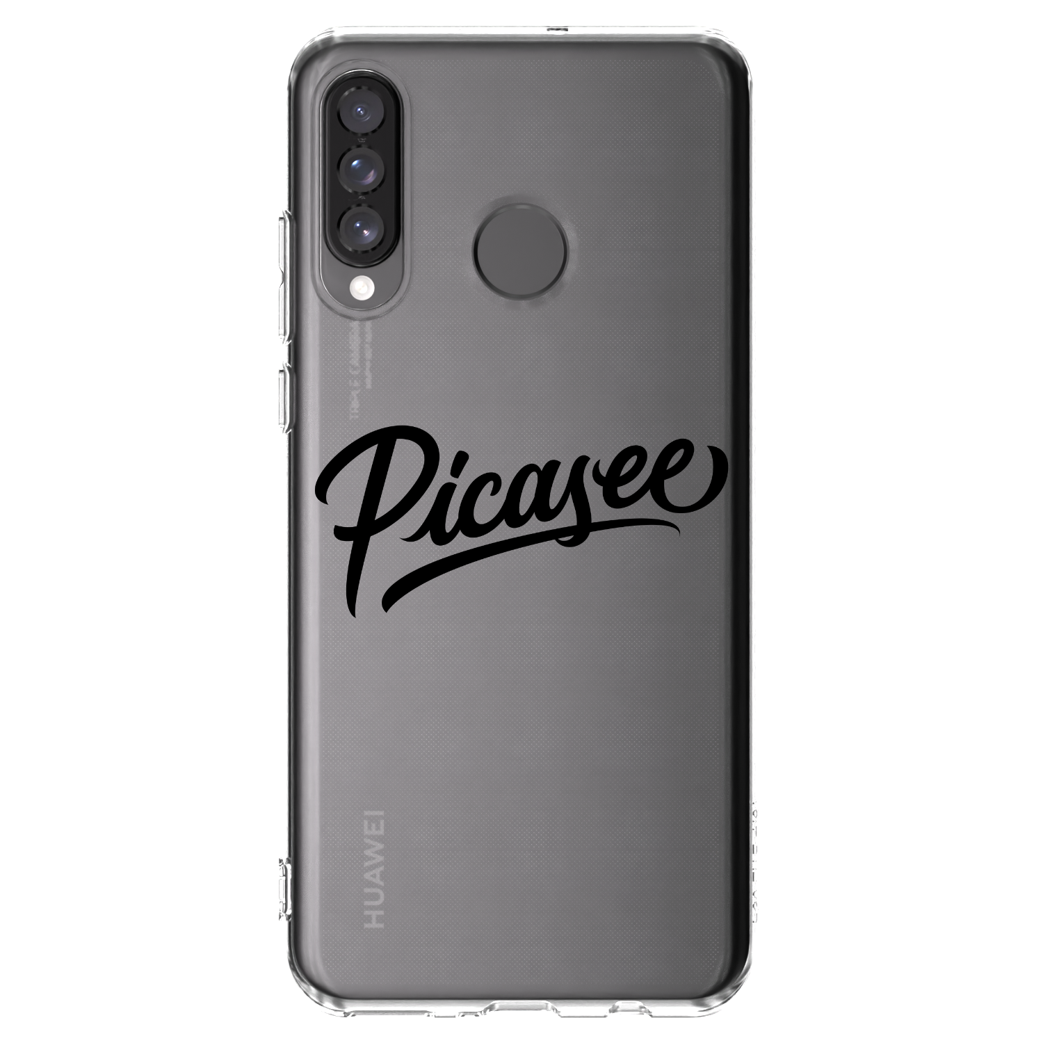 Picasee silikónový prehľadný obal pre Huawei P30 Lite - Picasee - old logo - black