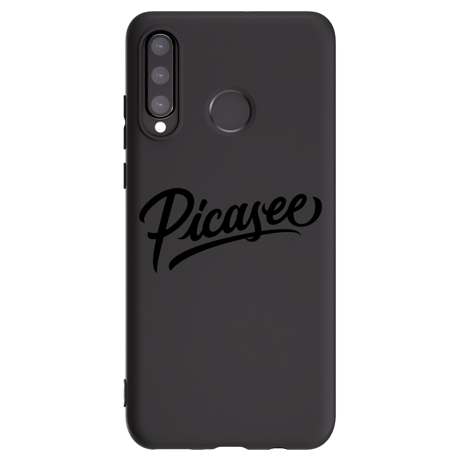 Picasee silikónový čierny obal pre Huawei P30 Lite - Picasee - old logo - black