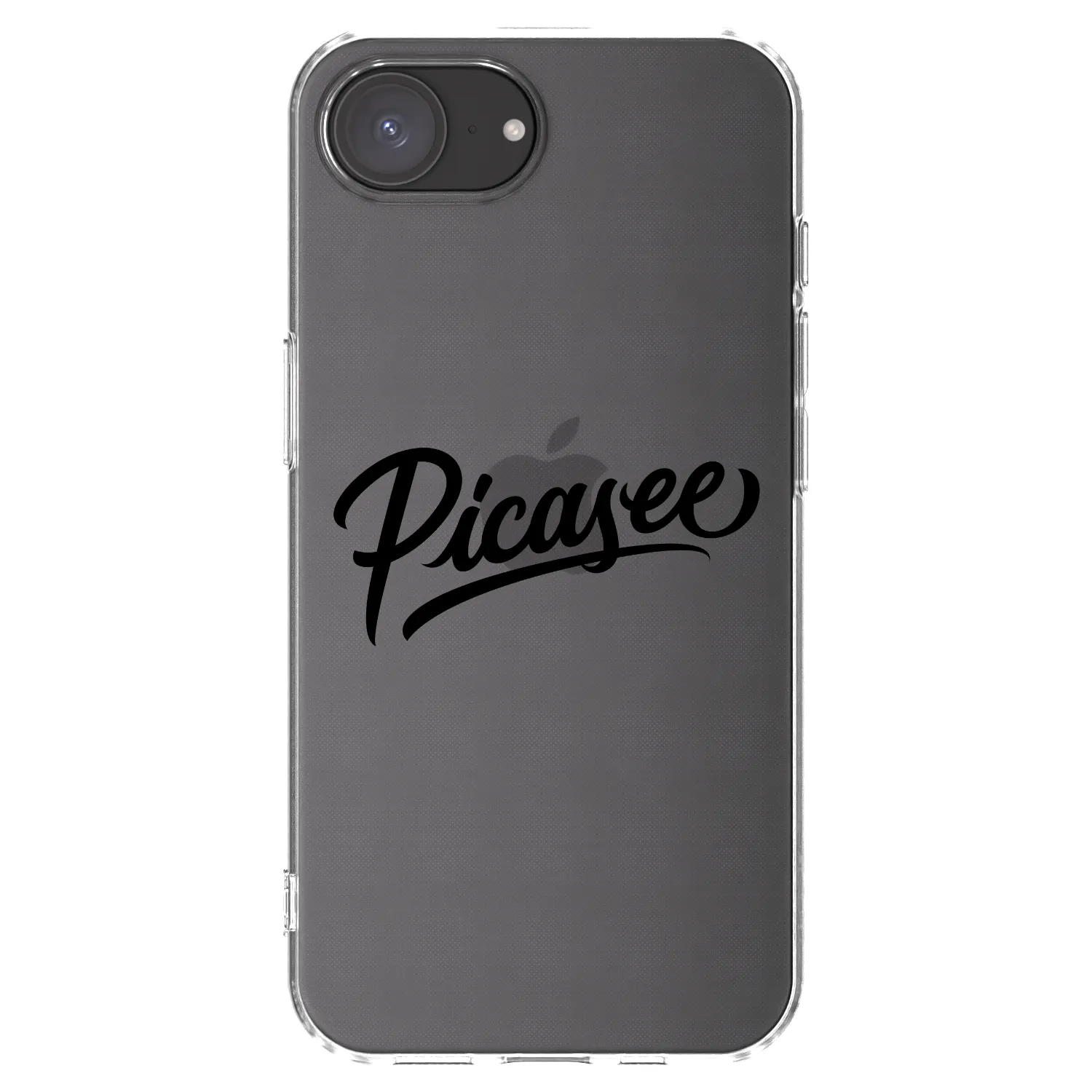Picasee silikónový prehľadný obal pre Apple iPhone 17e - Picasee - old logo - black