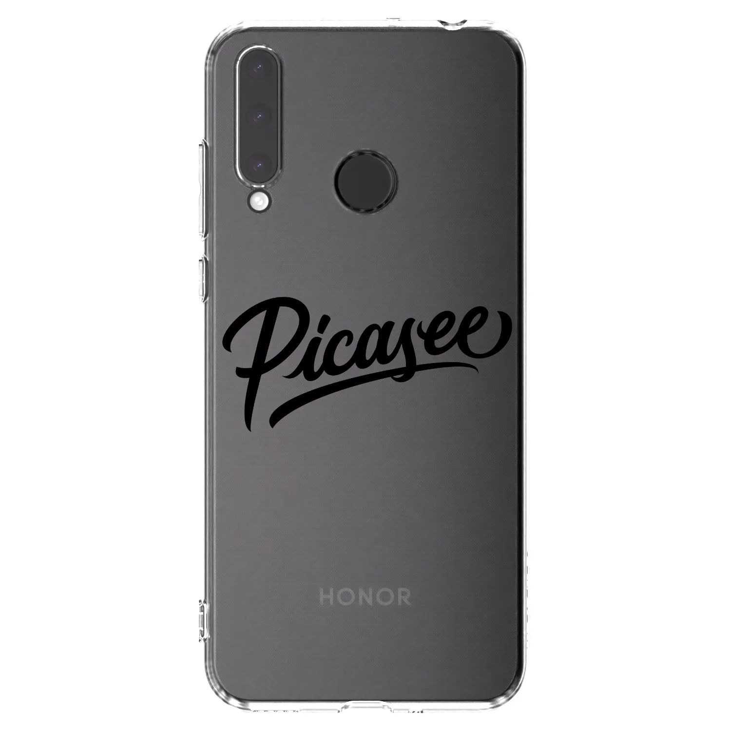 Picasee silikónový prehľadný obal pre Honor 20 Lite - Picasee - old logo - black
