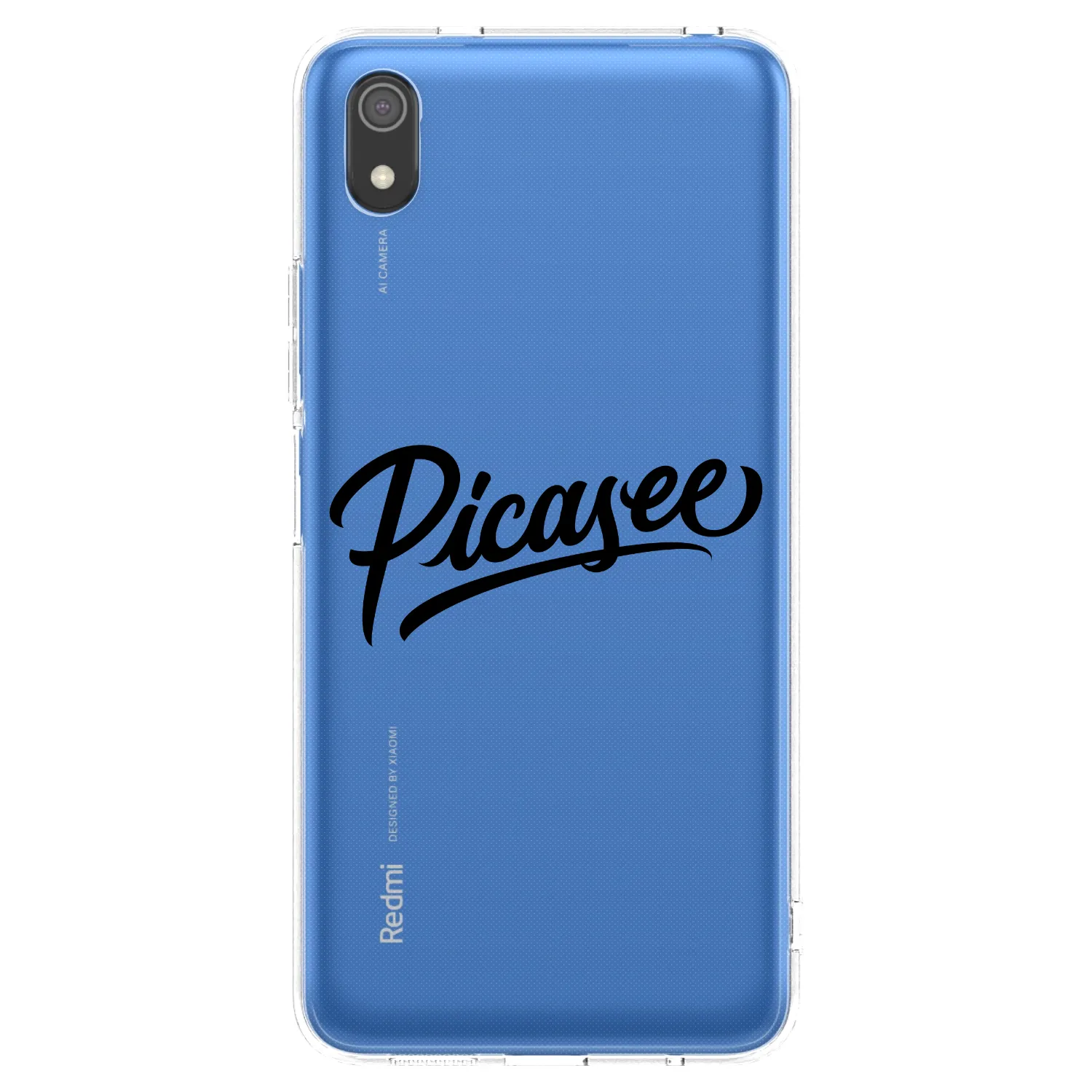 Picasee silikónový prehľadný obal pre Xiaomi Redmi 7A - Picasee - old logo - black