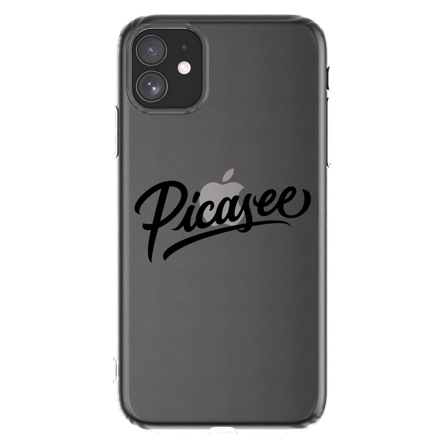 Picasee silikónový prehľadný obal pre Apple iPhone 11 - Picasee - old logo - black