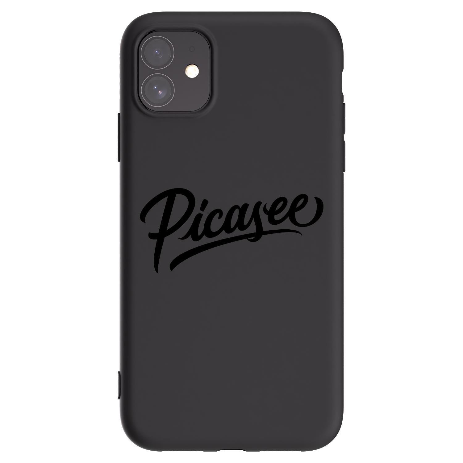 Picasee silikónový čierny obal pre Apple iPhone 11 - Picasee - old logo - black