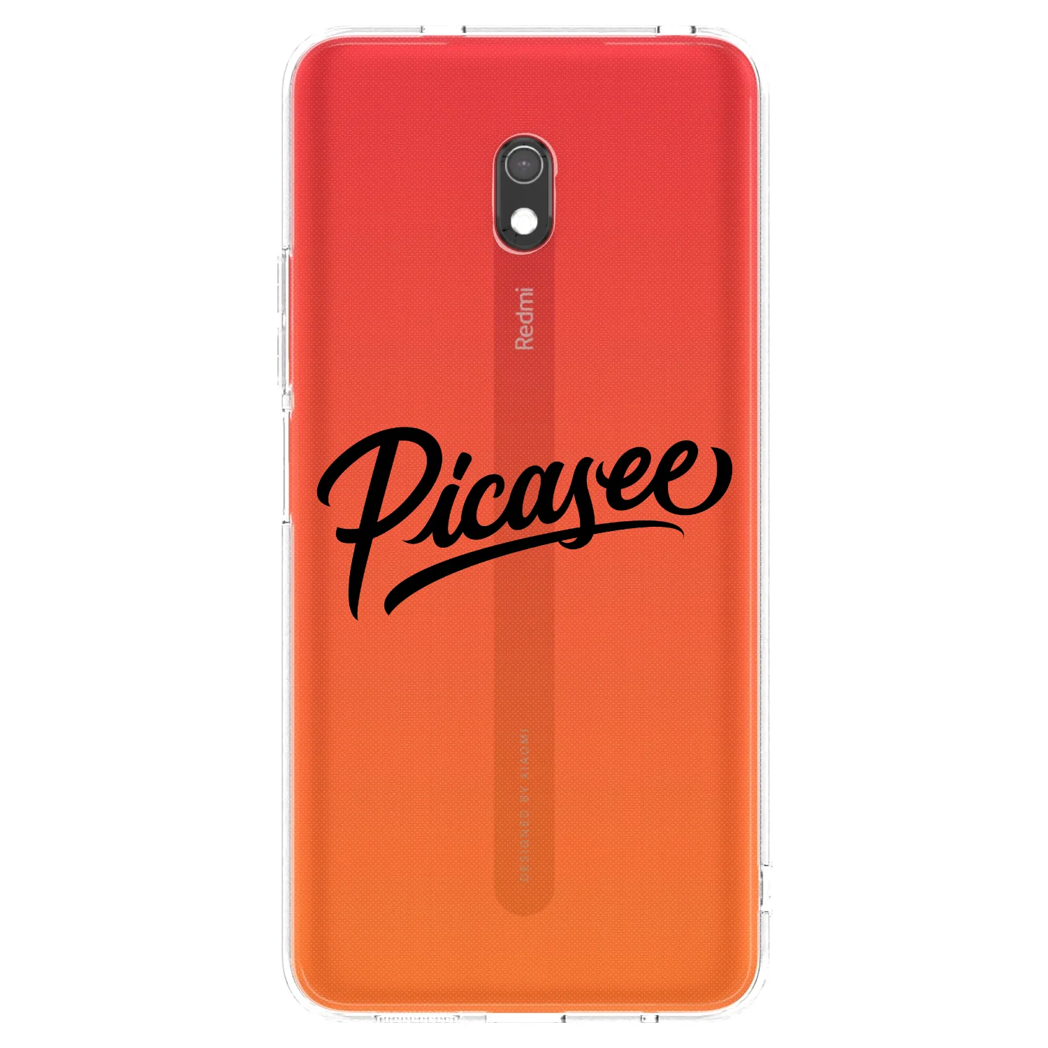 Picasee silikónový prehľadný obal pre Xiaomi Redmi 8A - Picasee - old logo - black