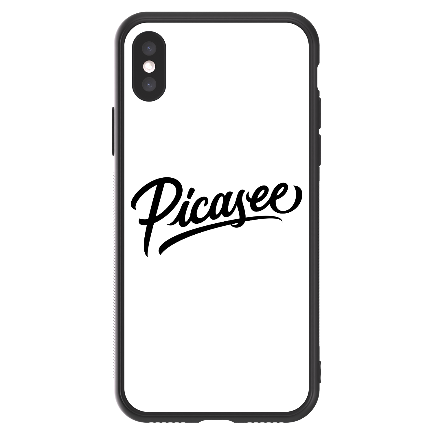 Picasee ULTIMATE CASE pro Apple iPhone X/XS - Picasee - old logo - black