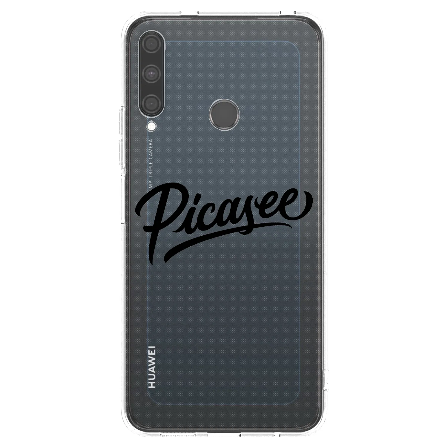 Picasee silikónový prehľadný obal pre Huawei P40 Lite E - Picasee - old logo - black