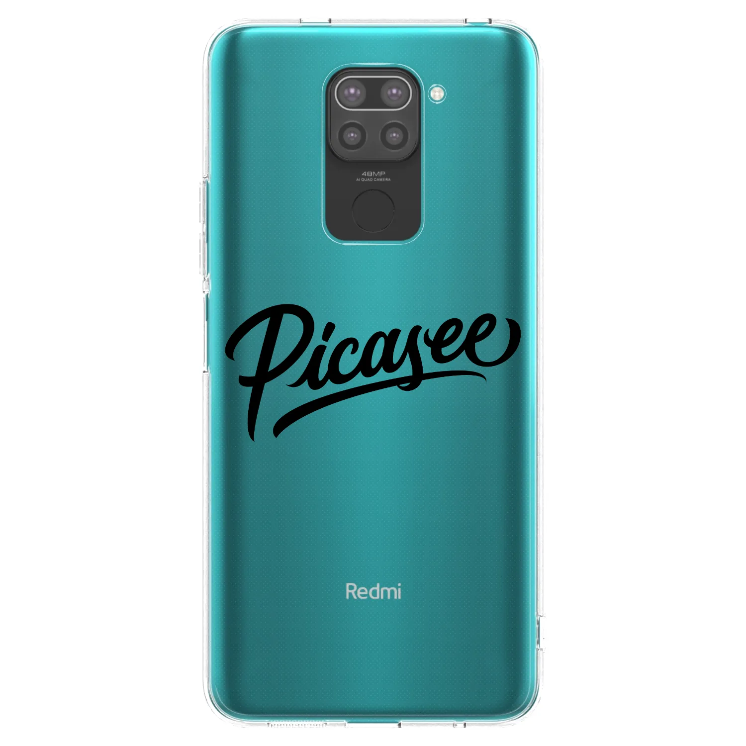 Picasee silikónový čierny obal pre Xiaomi Redmi Note 9 - Picasee - old logo - black