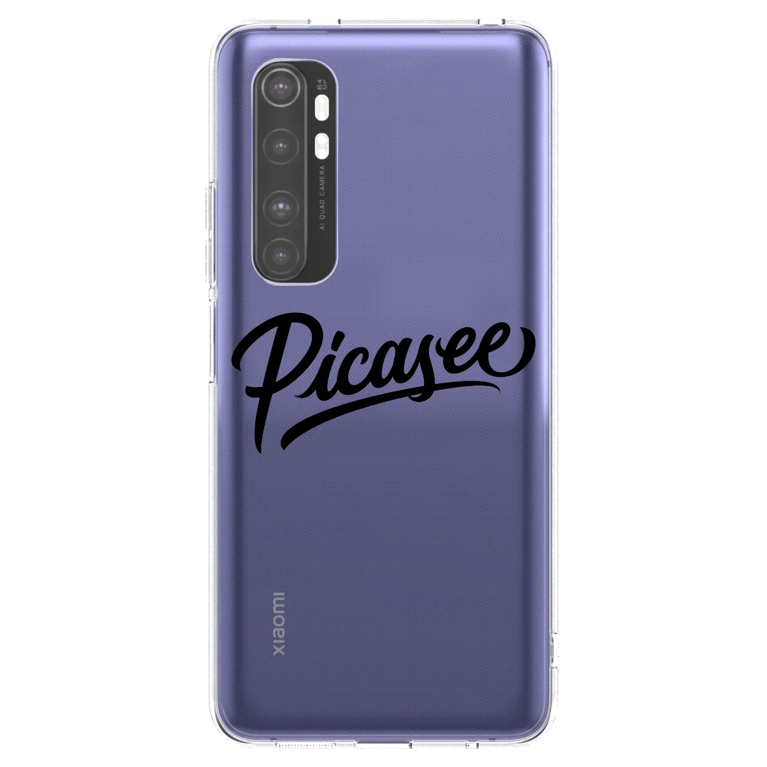 Picasee silikónový prehľadný obal pre Xiaomi Mi Note 10 Lite - Picasee - old logo - black