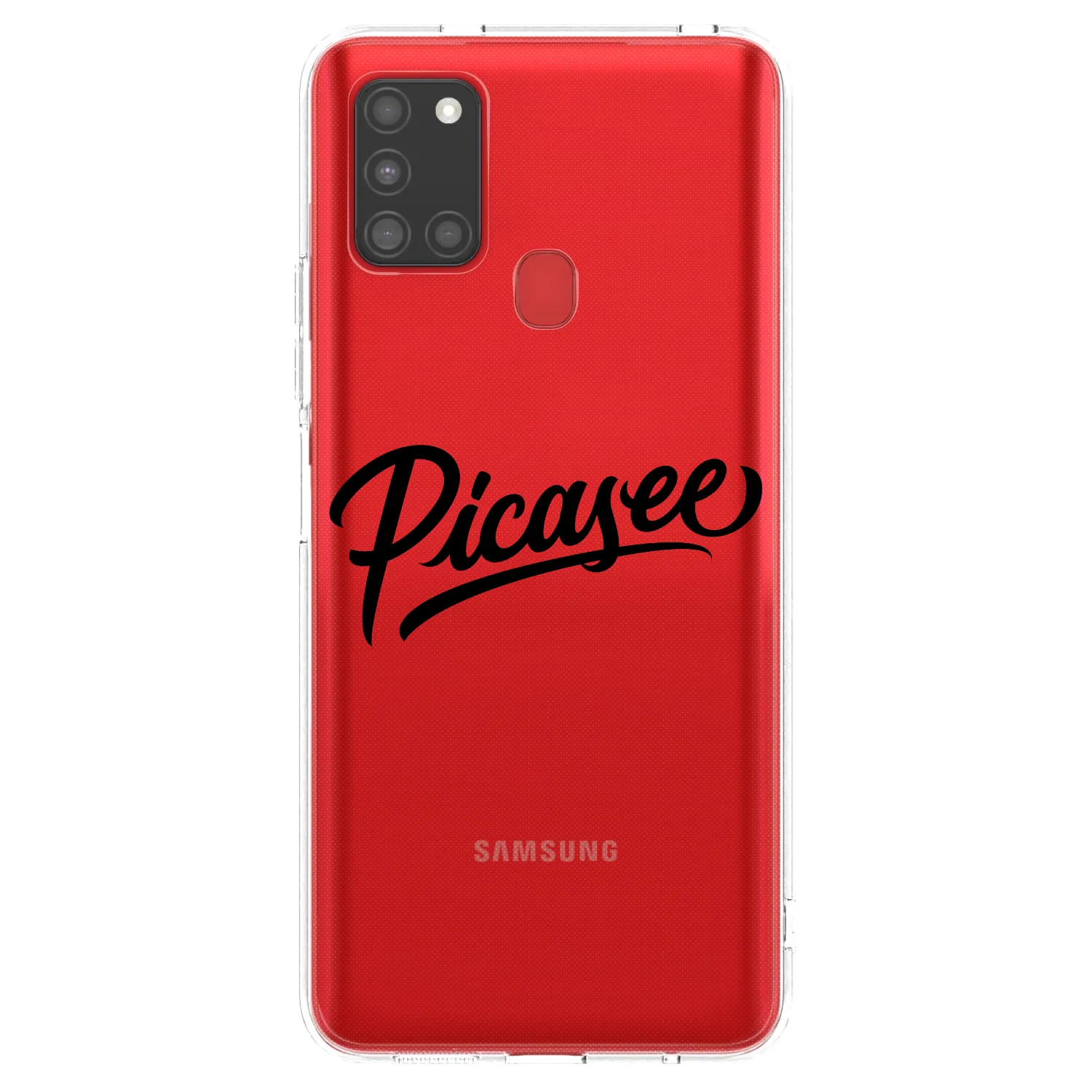 Picasee silikónový prehľadný obal pre Samsung Galaxy A21s - Picasee - old logo - black
