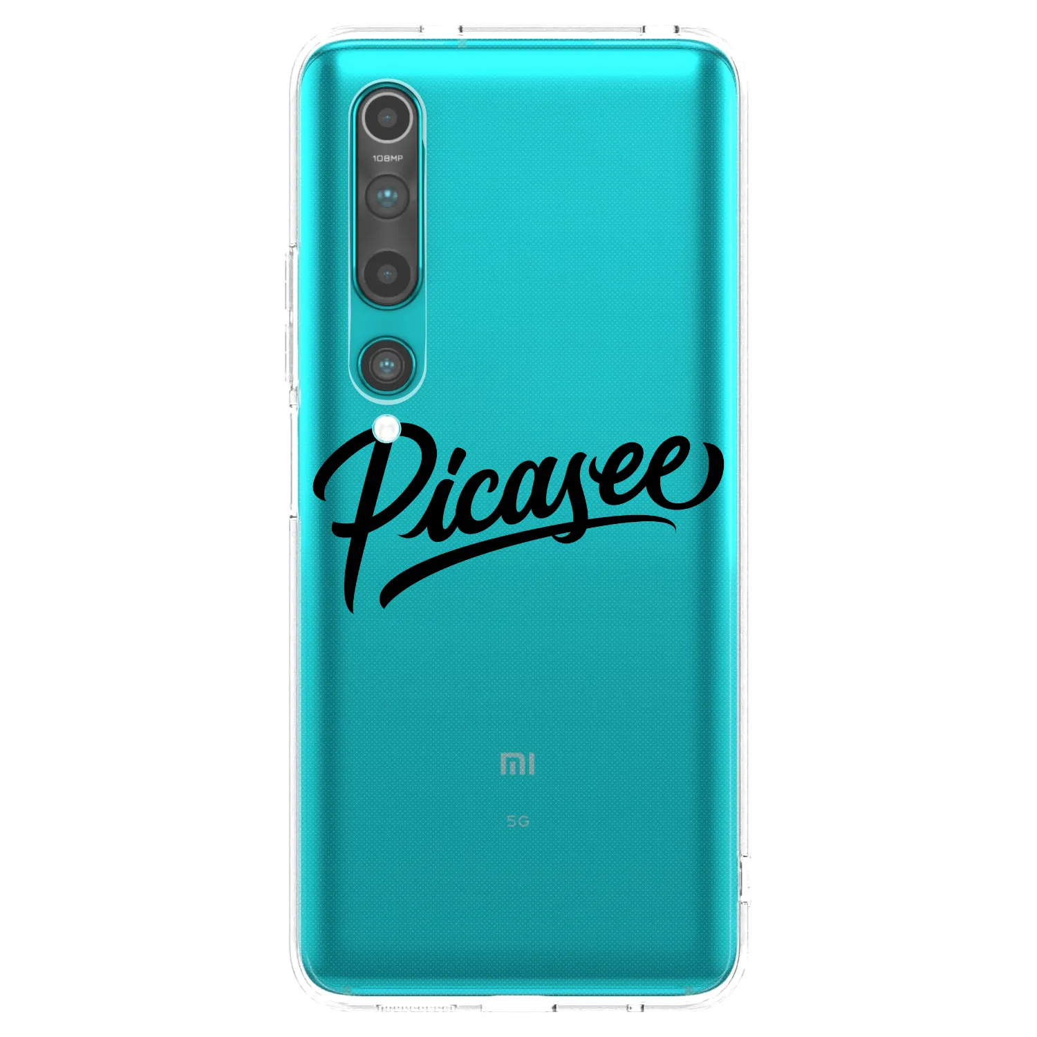Picasee silikónový prehľadný obal pre Xiaomi Mi 10 - Picasee - old logo - black