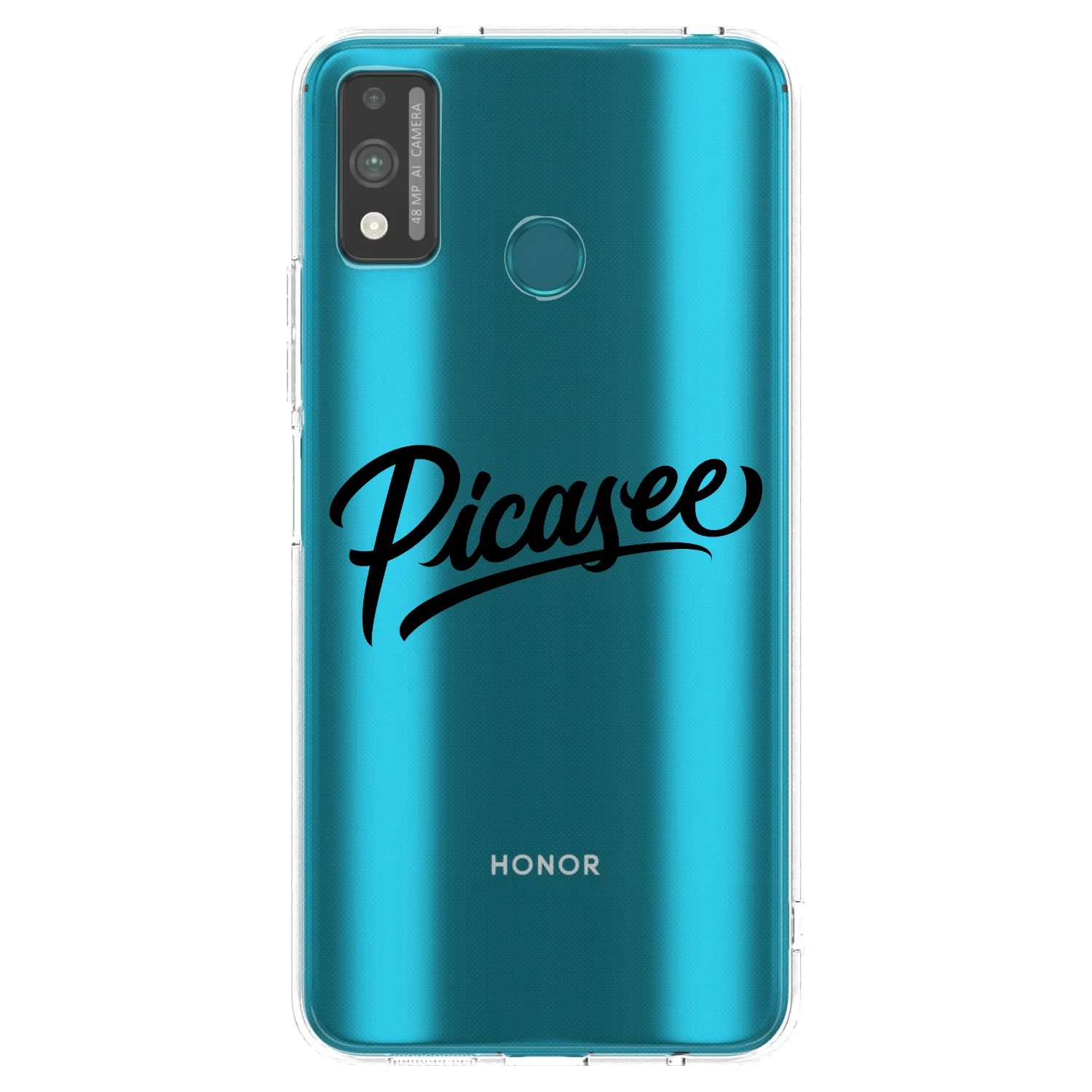 Picasee silikónový prehľadný obal pre Honor 9X Lite - Picasee - old logo - black
