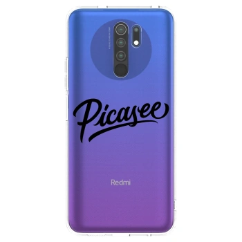 Picasee silikónový prehľadný obal pre Xiaomi Redmi 9 - Picasee - old logo - black