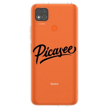 Picasee silikónový prehľadný obal pre Xiaomi Redmi 9C - Picasee - old logo - black