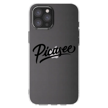 Picasee silikónový prehľadný obal pre Apple iPhone 12 Pro Max - Picasee - old logo - black