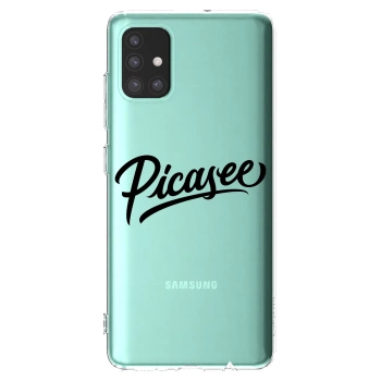 Picasee silikónový prehľadný obal pre Samsung Galaxy M51 M515F - Picasee - old logo - black