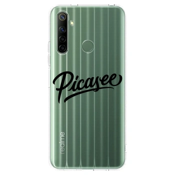 Picasee silikónový prehľadný obal pre Realme 6i - Picasee - old logo - black